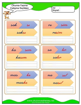 s sesi Grubu Çalışma Sayfaları